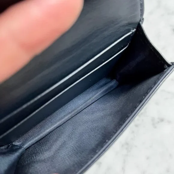 Blue Dior Oblique Jacquard Saddle Flap Card Holder *Authentic* - Picture 10 of 16